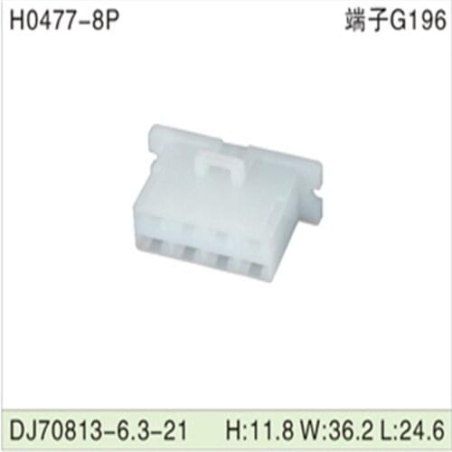 Free shipping 200pcs DJ7083-6.3-21 8Pin 6.3mm AMP Car Electrical Wire Connectors for VW,BMW,Audi,Toyota,NISSAN AND other