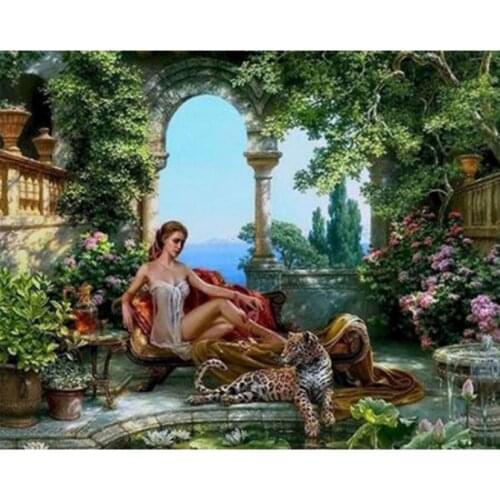 Flower In Vase DIY Cross Stitch Embroidery Craft Needlework Printed Cotton Thread Home Decoration Diamond Painting GJ6452