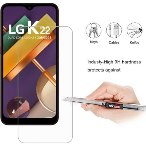 For LG K22 LM-K200BMW LMK200EMW Phone Film Explosion-proof Front Tempered Glass for LG K22 Screen Protector pelicula de vidro