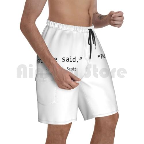 Thats What She Said Beach Shorts Men Beach Pants Swim Trunks Thats What She Said The Office Michael Netflix Jim Pam