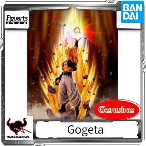 Bandai Dragon Ball Anime Figure Figuarts Zero Super Saiyan Gogeta Resurrection Fusion Genuine Figure Collection Decoration