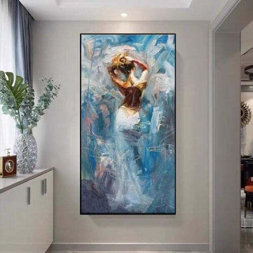 Famous Artist handmade Dancing Girl Canvas Oil Painting Wall Oil Painting High Quality Modern Wall Art For Living Room artwork