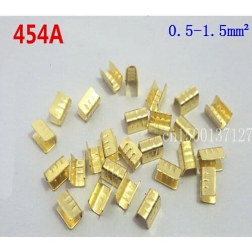 DJ454A 200pcs/lot U Type Car Wiring Harness Terminal Connectors Copper Joint Terminals for 0.5-1.5mm2 cable etc