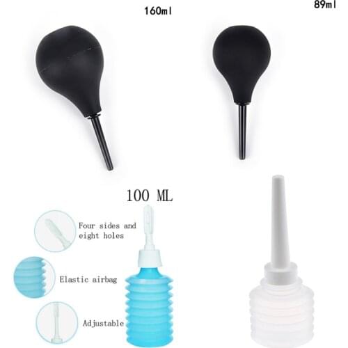 Enema Bulb Syringe Medical Rubber Enema Irrigator Female Vagina Anal Douche Cleaner For Feminine Hygiene Enema Anal Cleaning