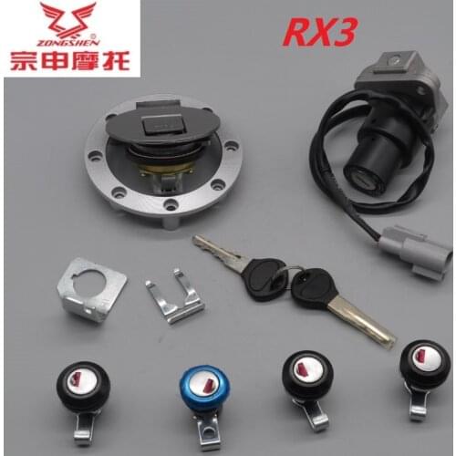 Key switch ignition lock fuel cap motorbike dirt bike RX3 ZS250GY-3 250cc zongshen motorcycle accessories free shipping