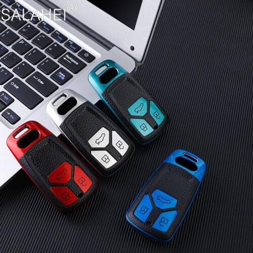 TPU Leather Protection Car Key Case Cover Shell For AUDI A4 A4L A5 Q5 Q7 B9 TT TTS 8S 2016 2017 2018 Auto Key Holder Accessories