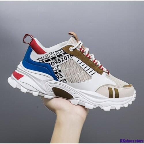 Mens Casual Track ShoesFashion Korean Outdoor Fashion Sneakers Zapatillas Hombre Trend Men Leisure Shoes CN(Origin)