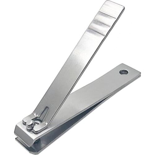 80% Hot Sale Manicure Cutter Non-slip Nail Care Stainless Steel Flat Mouth Nail Clipper Trimmer for Beauty