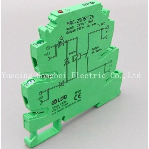 MRC-25D51C24 DC24V PLC relay output amplifier board relay module ultra-thin relay module