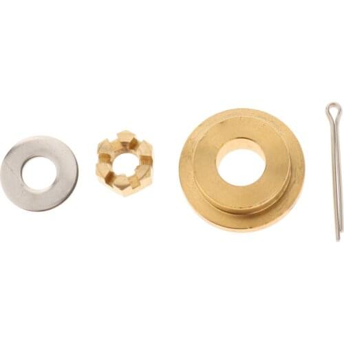 6E7-45987-01 90201-10M01 Pin Cotter Nut Castle Propeller Spacer Kit for Yamaha Outboard Engine 9.9/15HP 90171-10M01 91490-30020