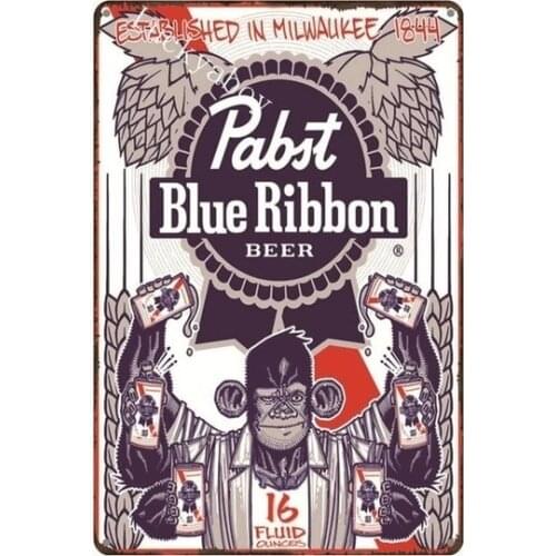 [] Alcohol Drink Beer Retro Poster Wall Sticker Home Bar home Pub Decor Man Cave Vintage Metal Tin Sign AL033