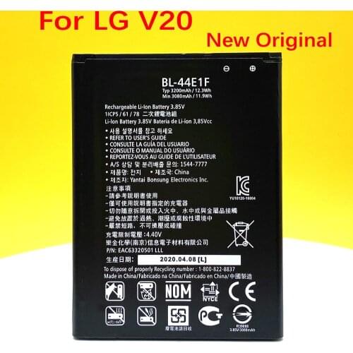 New Original 3200mAh BL-44E1F Battery For LG V20 F800 VS995 US996 LS997 H990DS H910 H918 Stylus3 LG-M400DY Phone
