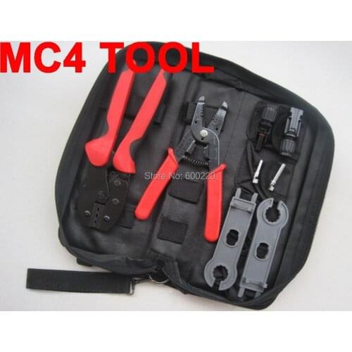 Solar MC4 Crimping tool for MC4 connector solar cable 2.5m2 4mm2 6mm2, PV Crimp Strip Cut tools kits AWG 14 12 10