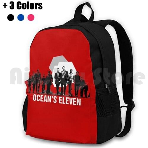 OceanS Eleven ( 2001 ) Outdoor Hiking Backpack Waterproof Camping Travel Oceans Eleven Oceans 11 George Clooney Brad Pitt Matt