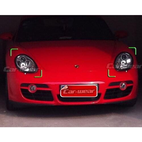 Fit for Porsche Cayenne s 2000-2010 Carbon fiber frame lamp eyebrow