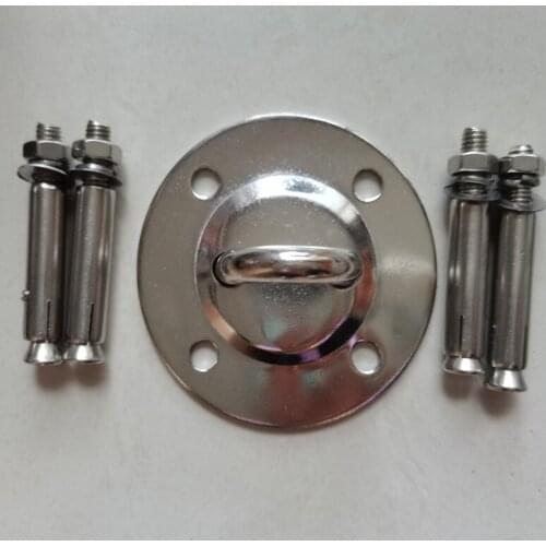 Stainless Steel Hammock Hanging Plate Fixed Buckle Hook for Swing Hammock Training Yoga Ceiling Mount Anchor