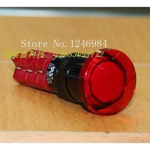 [SA]M16 with lock button switch DECA Taiwan Progressive Alliance Round three -way red mushroom button D16LAR3-3AB--5pcs/lot