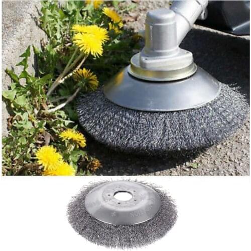 Garden Weed Trimmer Head Grass Brush Removal Grass Steel Wire Grass Trimmer Weeding Head Rusting Brush Cutter For Lawnmower