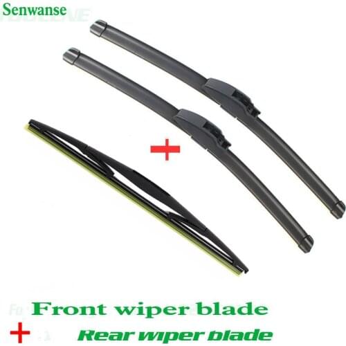 Senwanse Front and rear Wiper Blades For Nissan Micra MK13 2010-2017 high quality Windshield Windscreen wiper 21"+14"+12"