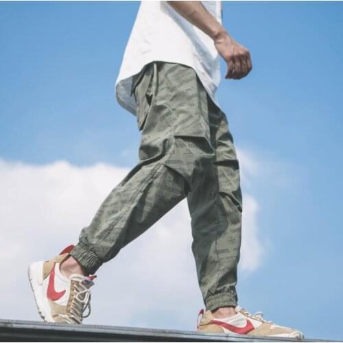 Summer personality fashion thin pants mens feet trousers pantalones hombre cargo loose harem pants for men pantalon homme