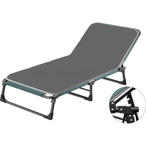 Folding bed single office portable siesta bed siesta bed adult flat portable recliner