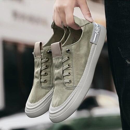 New Casual Shoes Men Breathable Four Seasons Fashion Board Shoes Men Sports Shoes Ice Silk Cloth Men Shoes Student Trendy Shoes