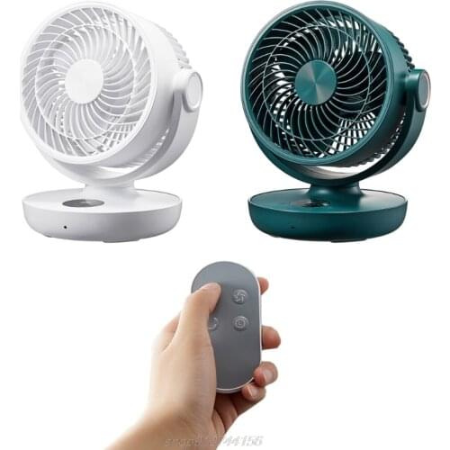 USB Desk Fan 10000mAh Battery Powered Fan Air Circulator Fan with Remote Control 4 Speeds Timing for Outdoor A29 21 Dropship