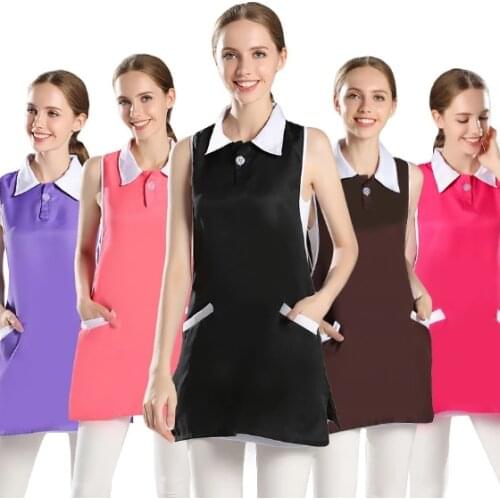 Female Beauty vest Beauty salon beautician work clothes apron Korean version fashion nail waitress sleeveless