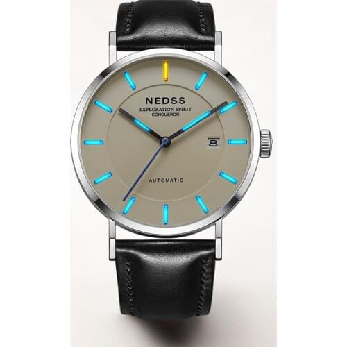 2020 High quality mechanical watches dw style men watch Miyota 9015 automatic Watches LeatherWristwatches Tritium watch Luminous