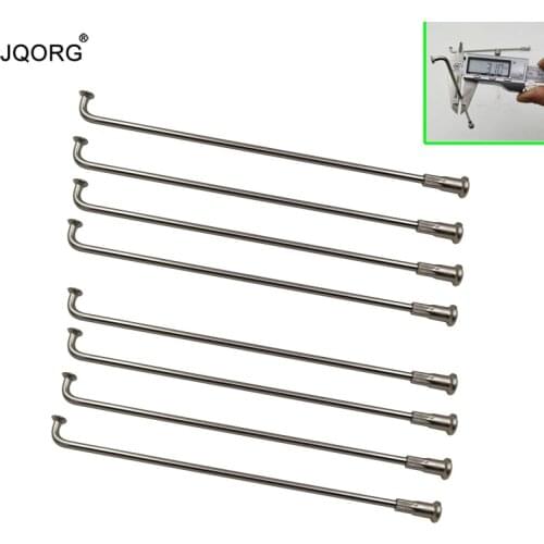 36 PCS/LOT Material Stainless Steel 3.1mm Diameter Round Body Motobike Spokes Sliver Color J-Bend Equal Diameter E-bike Spokes