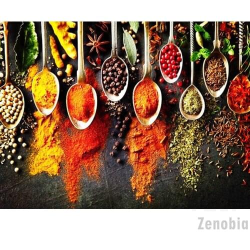 5D Diy Diamond Painting Kitchen Seasoning Full Square Diamond Embroidery Home Kitchen Decoration Mosaic Picture of Rhinestones