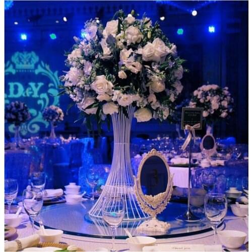 60cm Tall Luxury Gold Flower Vase flower stand Table Centerpiece Wedding Decoration
