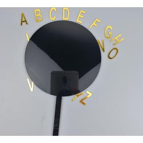 Acrylic Happy Birthday Cake Topper Gold 26 English Letters Transparent Wedding Cake Topper Party Cake Decorations Personalized