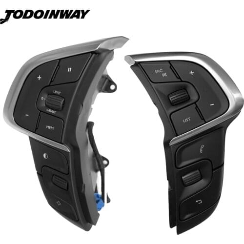 Car Steering Wheel Switch For Citroen C4 DS4 Cruise Control Button Audio Volume Speaker Switch Media Player Function