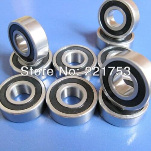 Free Shipping 2 PCS S6006-2RS Bearings 30x55x13 mm Rubber Seal Stainless Steel Ball Bearings