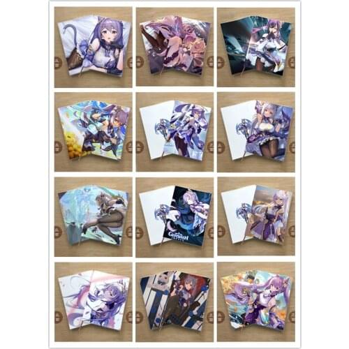Anime Genshin Impact Keqing Liyue Harbor Men Women Student Notebook Eye Gifts Protection Notepad Cartoon Memorandum Book Xmas