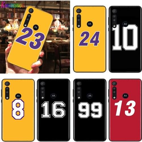 Lucky number 23 24 For Motorola One Marco Hyper Fusion Plus G9 G8 G 5G E7 E6 Edge Plus Play Power Lite Phone Case