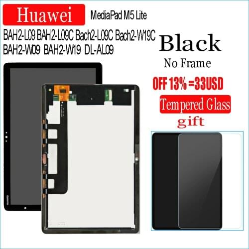 10.1" Touch Screen Digitizer With Lcd Display Assembly Huawei MediaPad M5 Lite LTE 10 BAH2-L09 BAH2-L09C Bach2-L09C Bach2-W19C