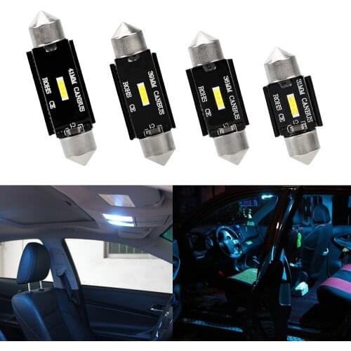 DC 12V License Plate Light CSP Chips C10W Led Bulb Festoon Car Interior Dome Lamp 31mm 36mm 39mm 41mm C5W LED CANBUS