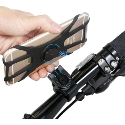 Bicycle Mobile Phone Holder Fixing Frame Is Stable And Rotatable Mobile Cell Phone Holder Handlebar Clip Stand GPS Mount Bracket