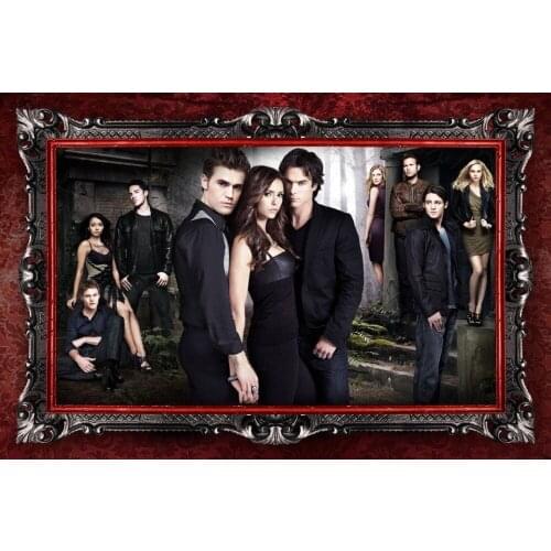 Home Decor The Vampire Diaries TV Show 1-Silk Art Poster Wall Sticker Decoration Gift