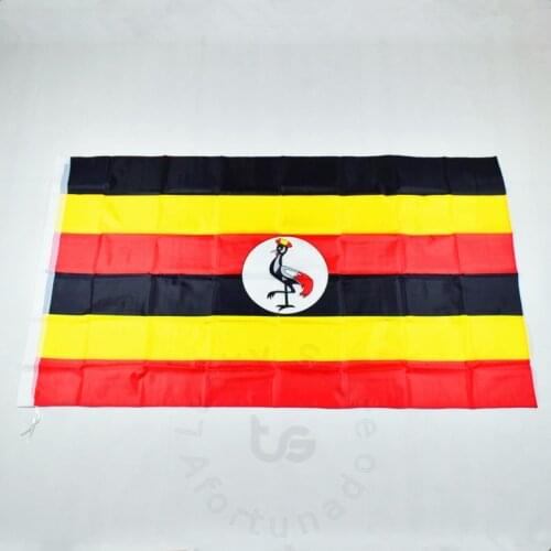 Uganda 90*150cm flag for meet Parade party Hanging Uganda National flag the world cup Home Decoration Uganda flag