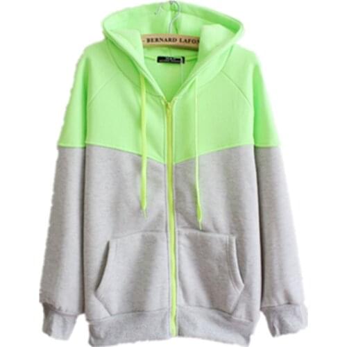 Harajuku University College Preppy Style Sweatshirts Fashion Long sleeve with hat Student contrast color Hoodies Cartoon Hooded