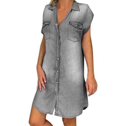 IOWBFNYS Fashionable Shirt Dresses