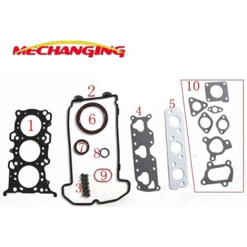 K6A FOR SUZUKI ALTO 0.7 and WAGON R+ KEI 12V Engine Parts Engine Rebuild Kits Full Set Engine Gasket 11402-78838 50272200