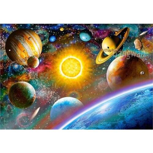 Planets,Outer Space,Boys 5D DIY Diamond Painting,Galaxy,Stars,Mosaic Paint Diamond Embroidery Cross Stitch Handmade Home Decor