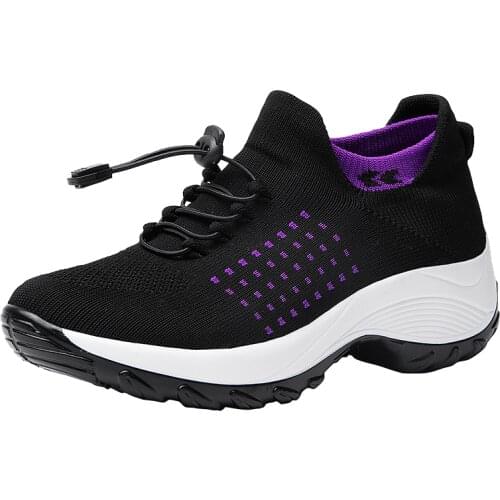 Leisure Shoes Breathable Light Weight sneaker Sock Shoes Slip On Walking Shoes Outdoor couple