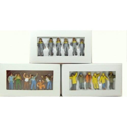 1:50 Scale Engineering Vehicle Scene Figure Mini Doll Model Car Scene Decorate Accessory Fan Collection Gift