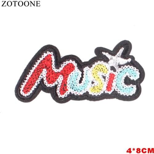 Lightning coconut tree letters Patches For Stripe Clothes Patch A-level Washable Iron On Applique DIY Clothing Sticker