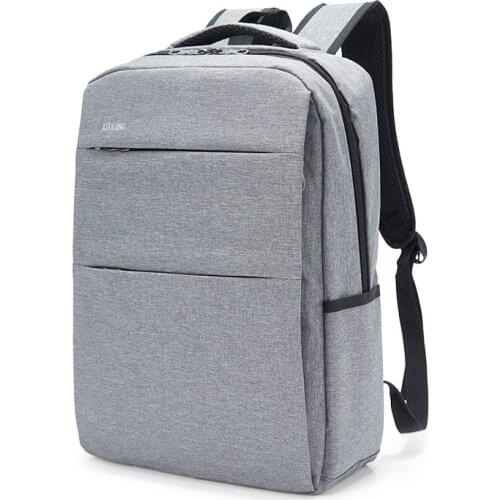 New Solid Color Casual Backpack Student School Bag Computer Backpack